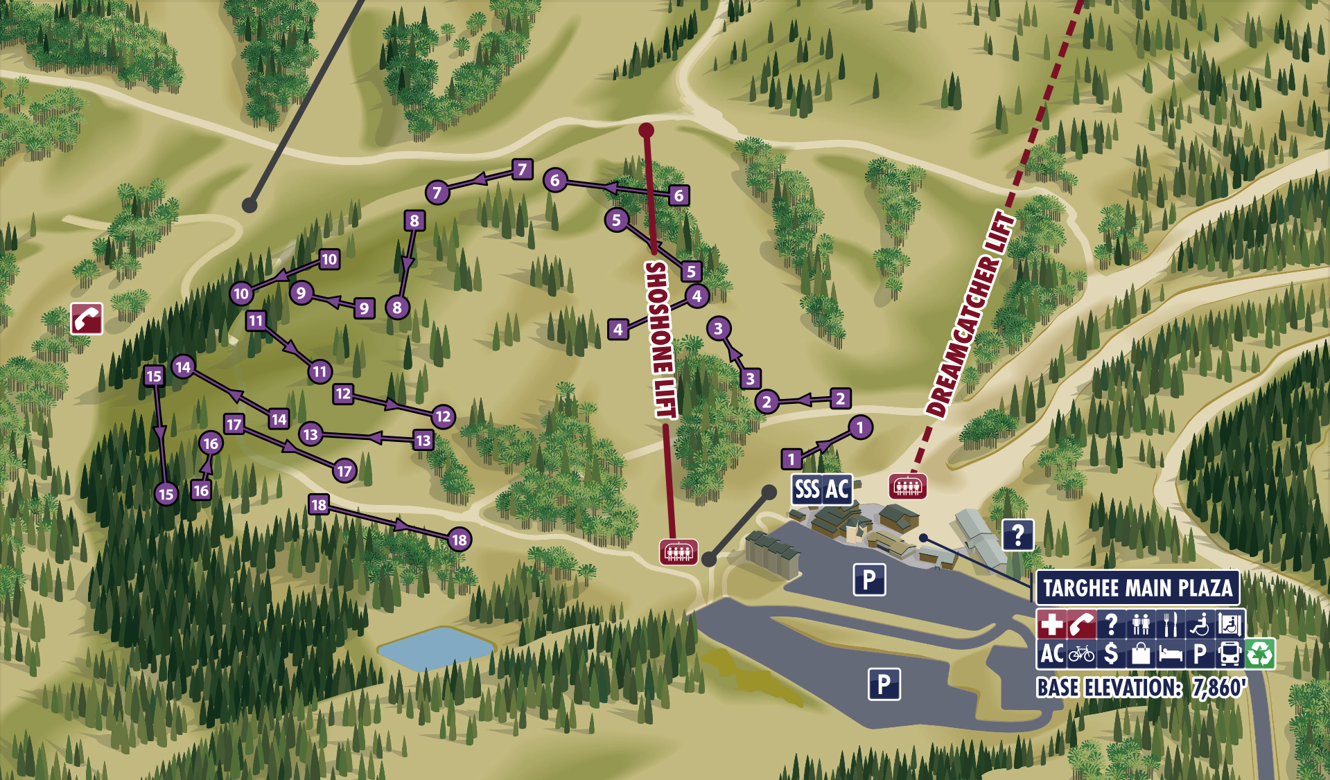Disc Golf Couse Map