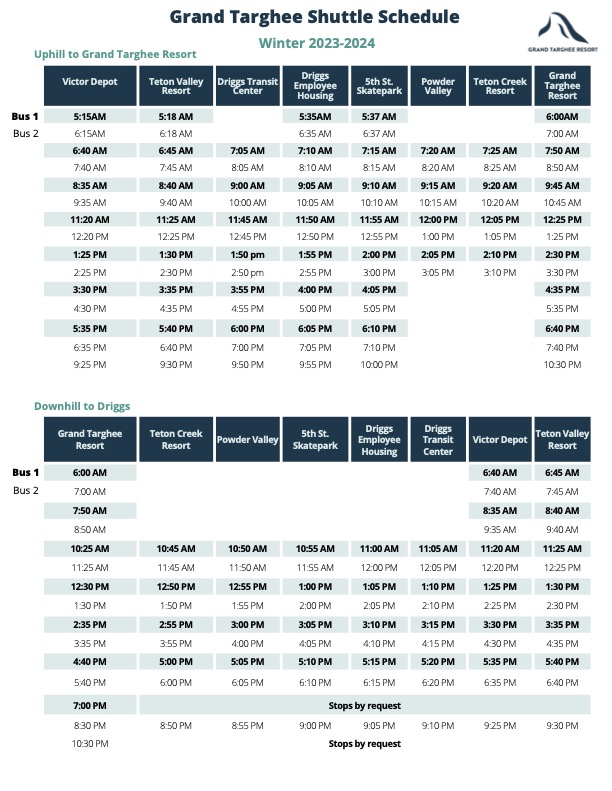 Shuttle Times