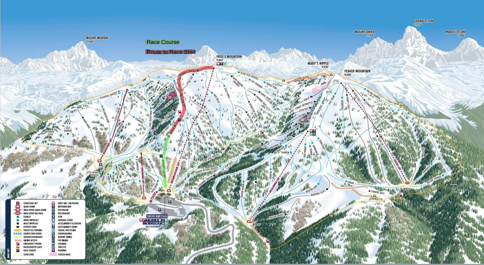 Map to race venue
