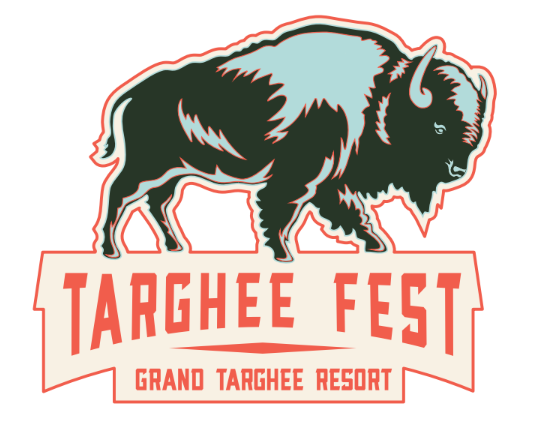 Buffalo logo with text: Targhee Fest, Grand Targhee Resort.