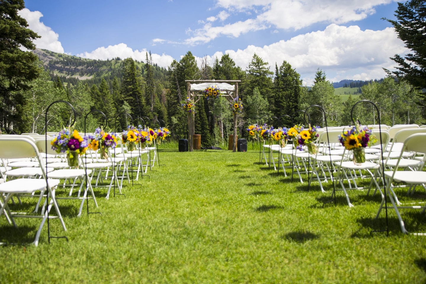 Wedding venue chairs
