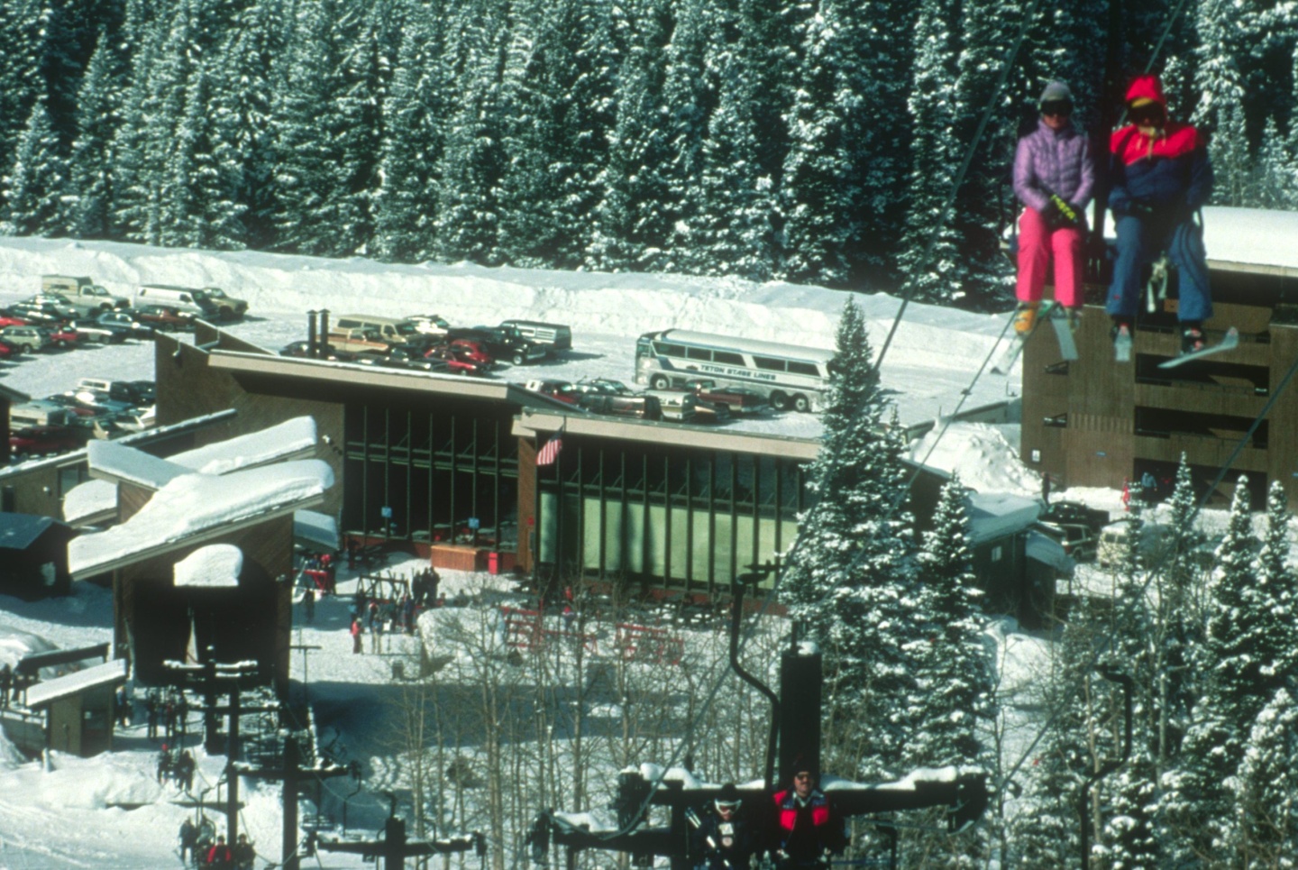 A ski resort from the 80s