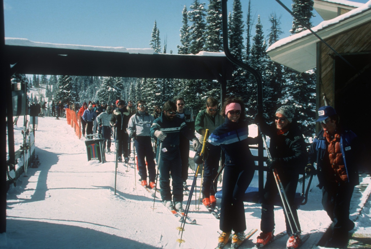 A ski resort from the 80s