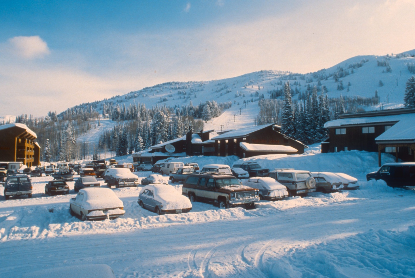A ski resort from the 80s