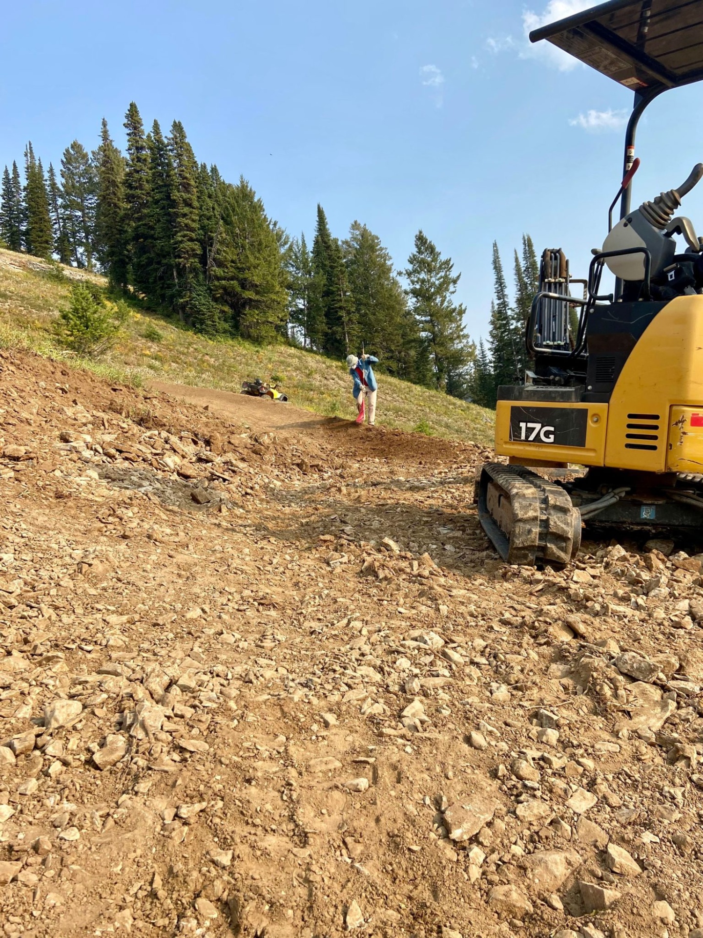 A main building a trail