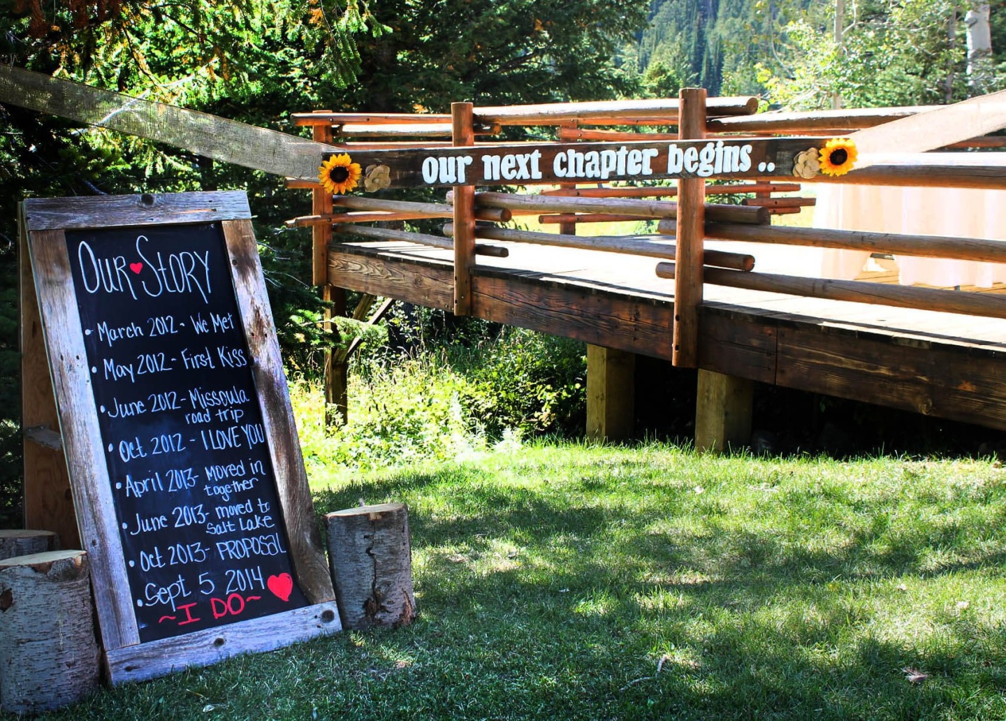 wedding venue signs