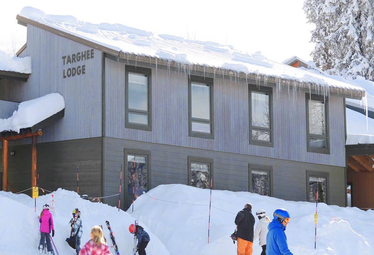 Exterior view of the Targhee Lodge