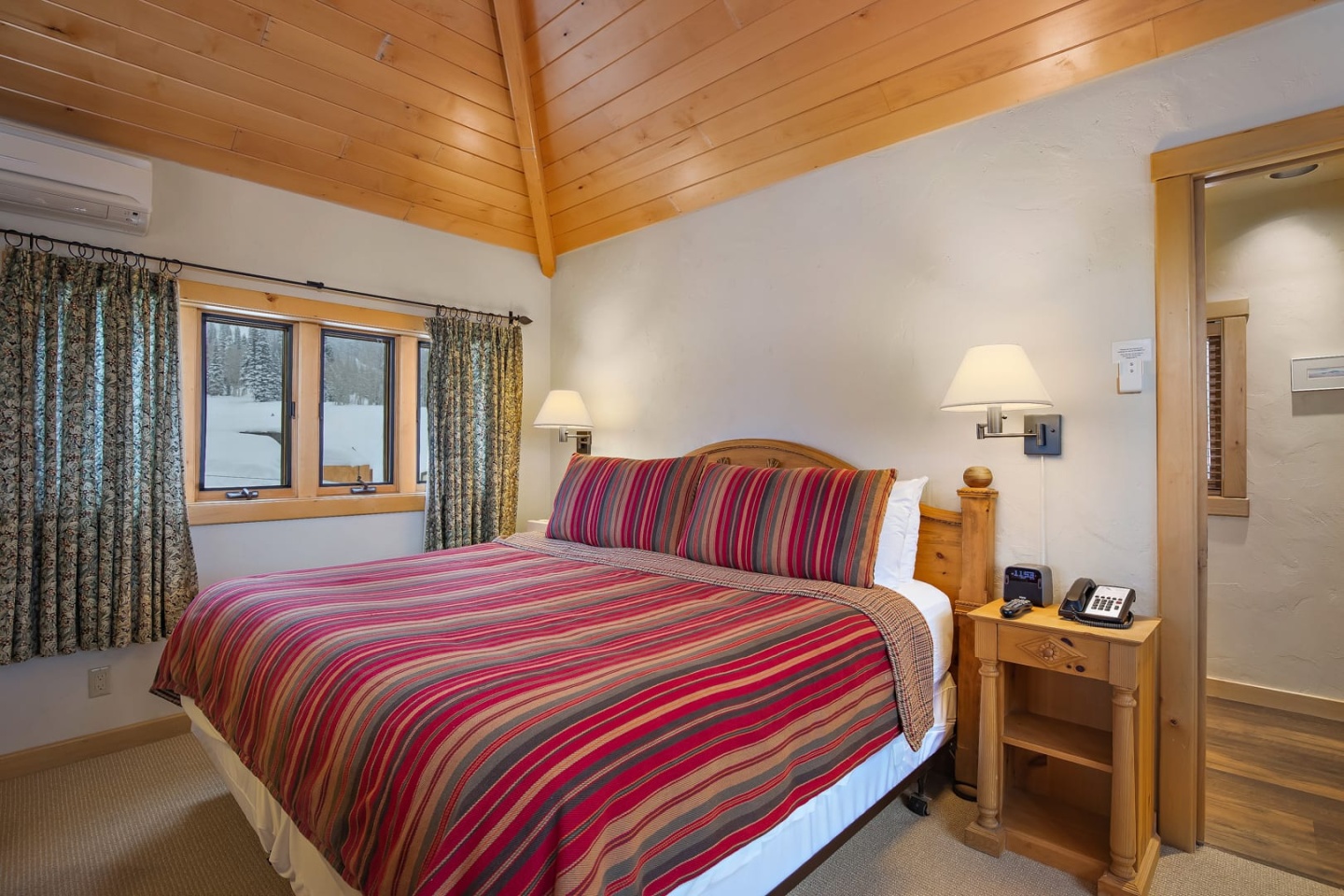 Interior view of the Tower Suite bedroom