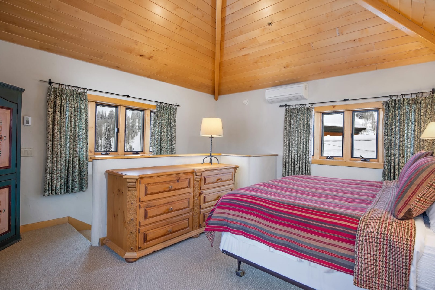 Interior view of the Tower Suite bedroom