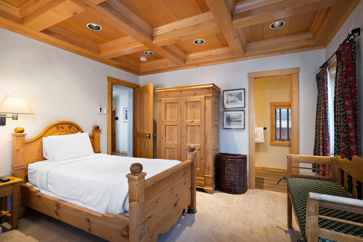 Interior view of the Tower Suite bedroom