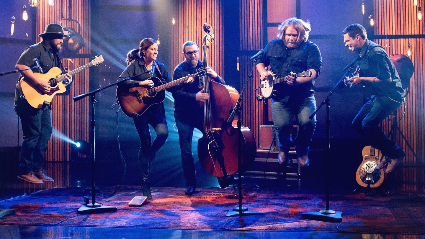 Band playing instruments
