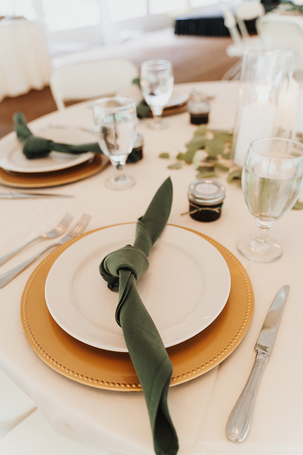 A wedding place setting
