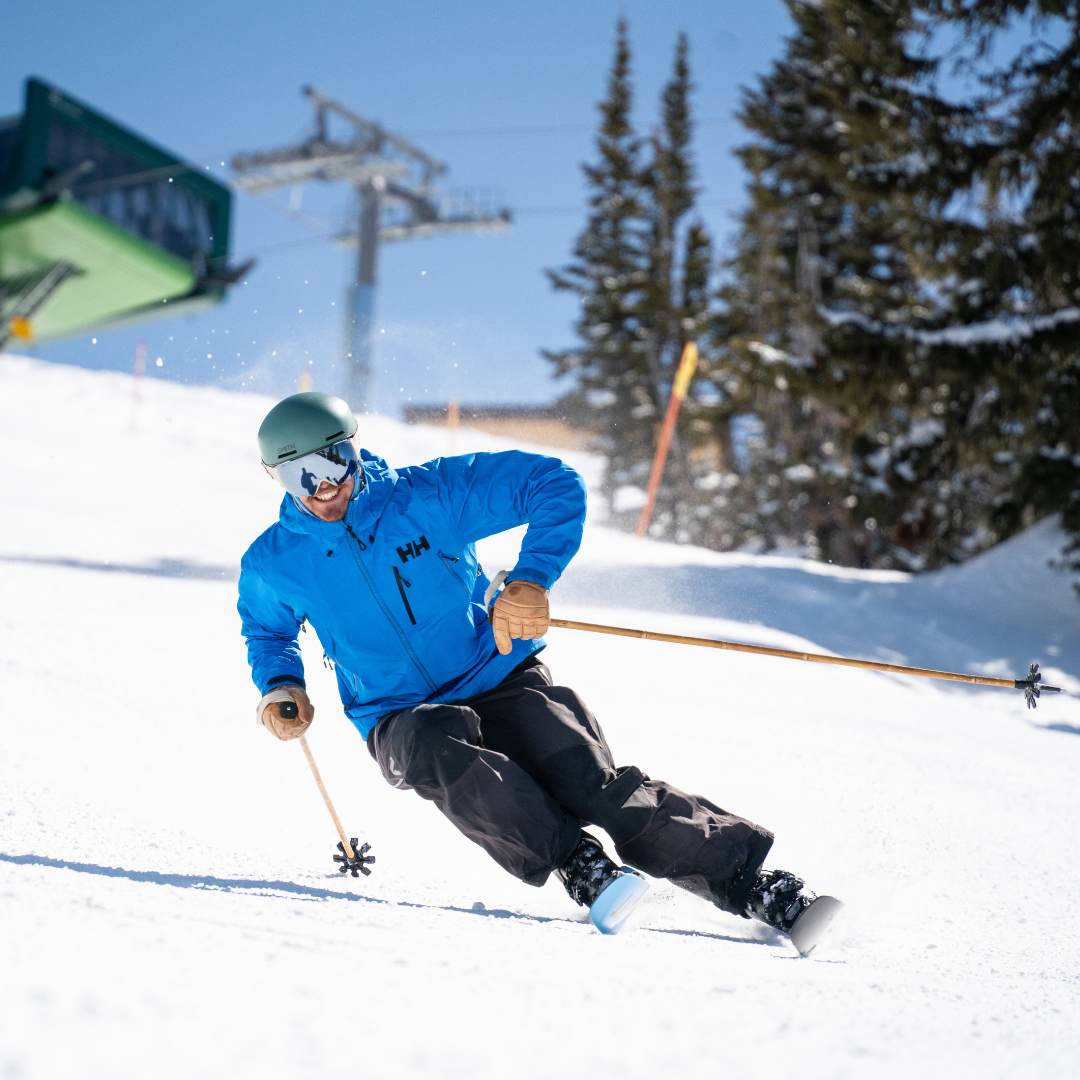 blue ski guy